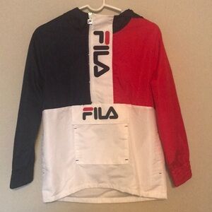 FILA 1/2 Zip Hooded Jacket
